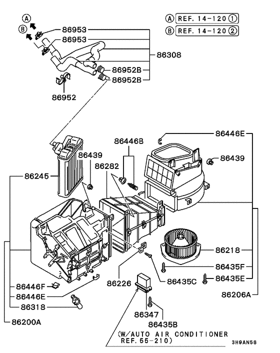 Heater unit & piping