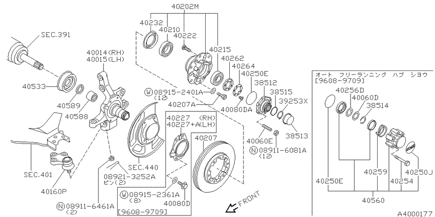Front axle