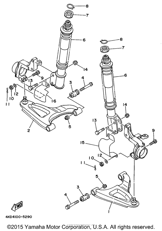 Front suspension - wheel
