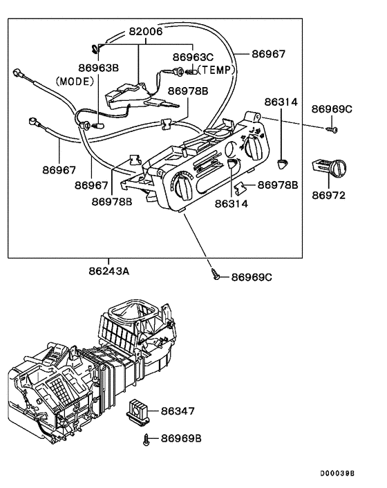 Heater control for 1996 2004 Mitsubishi L200/TRITON/SPORTERO/STRADA