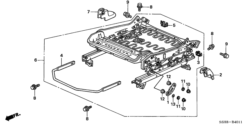 Front seat components