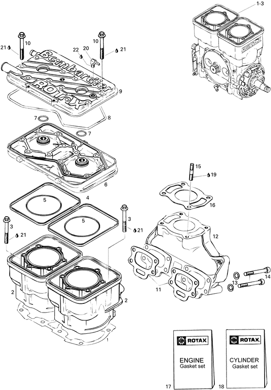 01- cylinder and exhaust manifold