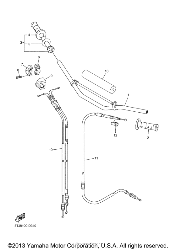 Steering handle & cable