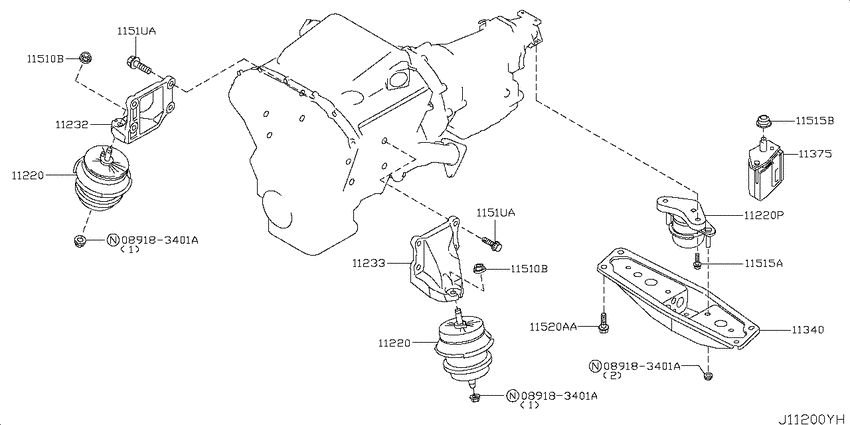 Engine & transmission   mounting