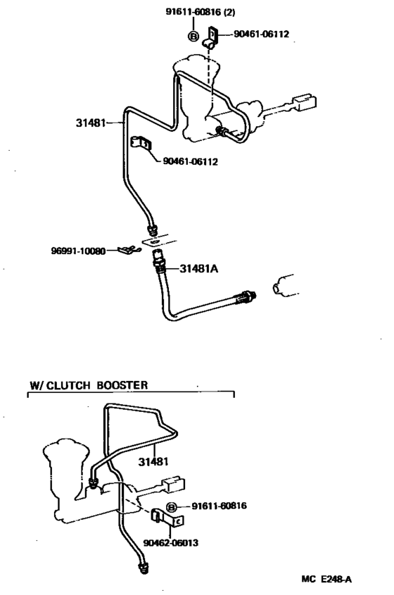 Clutch Pedal & Flexible Hose