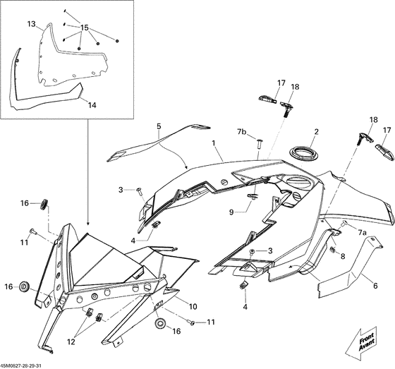 09- windshield and console 800r
