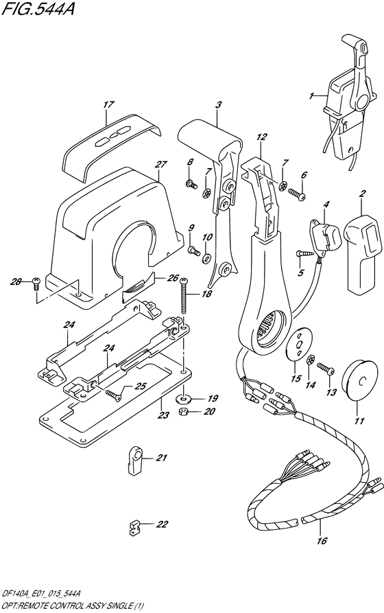 Opt:remote control assy single