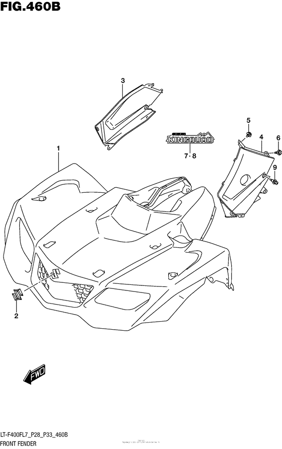 Front Fender (Lt-F400Fl7 P33)