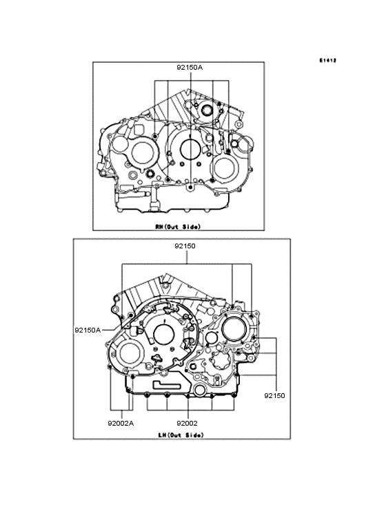 Crankcase bolt pattern