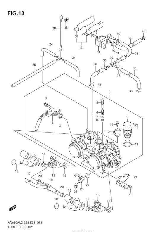 Throttle Body (An650A L2 E33)