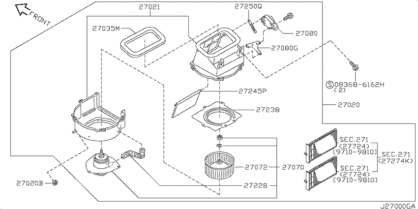 Heater & blower unit