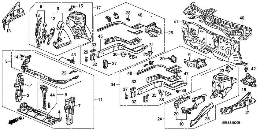Front bulkhead/dashboard