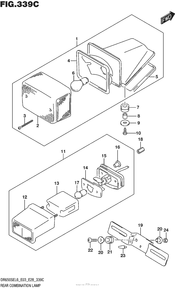 Rear Combination Lamp (Dr650Sel6 E33)