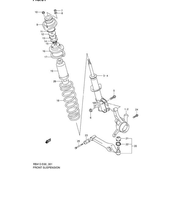 Front suspension