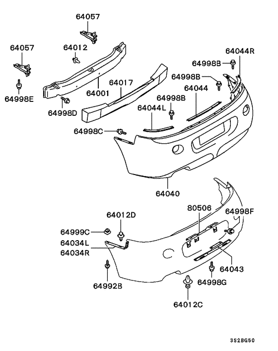 Rear bumper & support