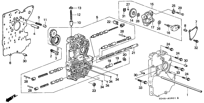 Main valve body/governor