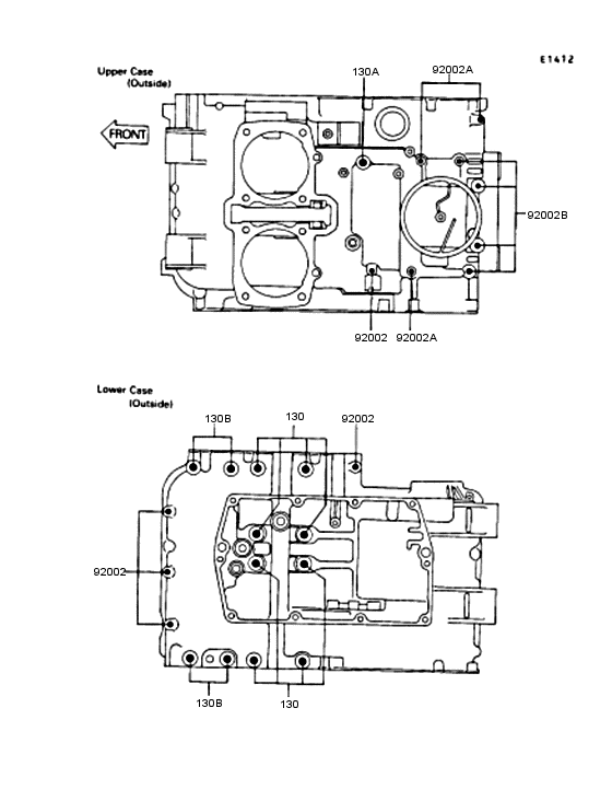Crankcase bolt pattern