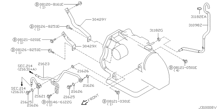 Auto transmission,transaxle & fitting