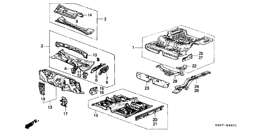 Body structure components