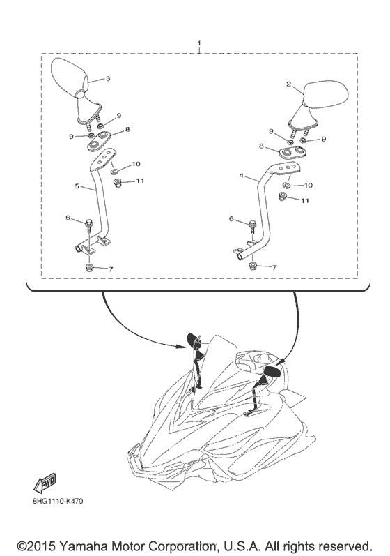 Alternate rear view mirror