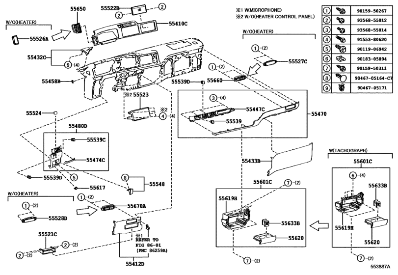 Instrument Panel & Glove Compartment