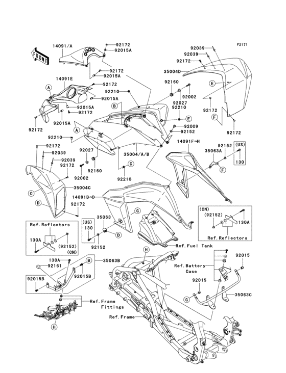 Front fender(s)(b8f/b8fa)