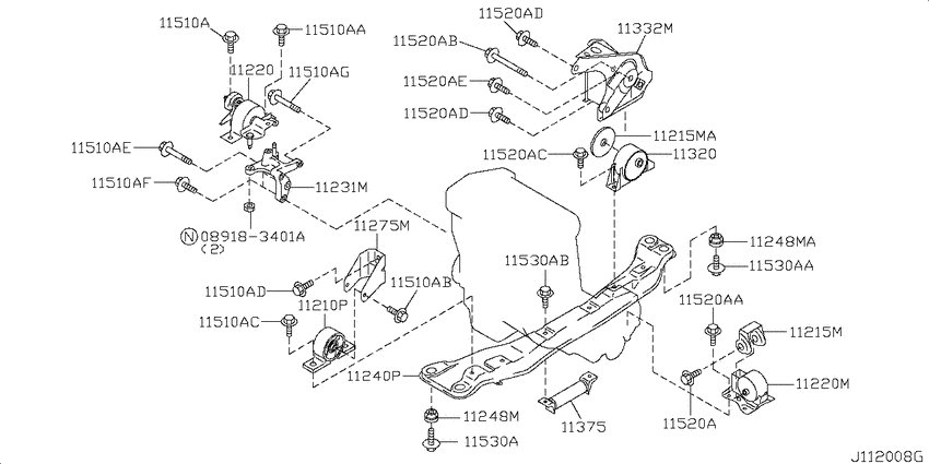Engine & transmission   mounting
