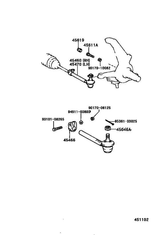 Front Steering Gear & Link