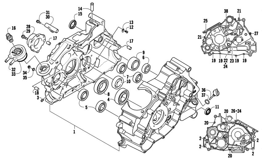 Crankcase assembly