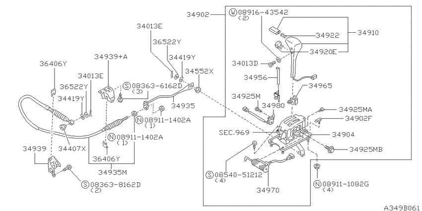 Auto transmission control device