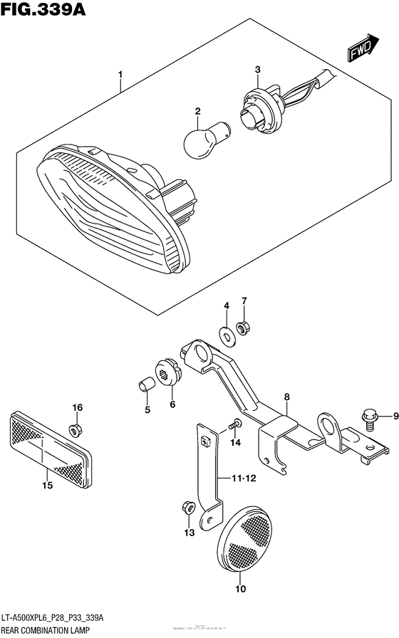 Rear Combination Lamp (Lt-A500Xpl6 P28)