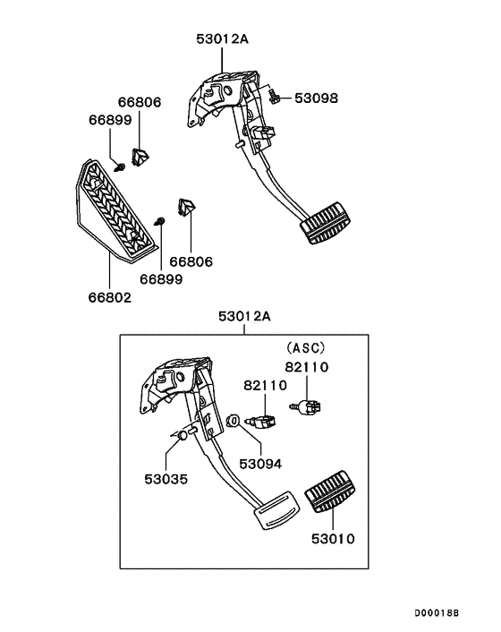 Brake & clutch pedal