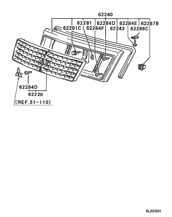 Radiator grille,headlamp bezel