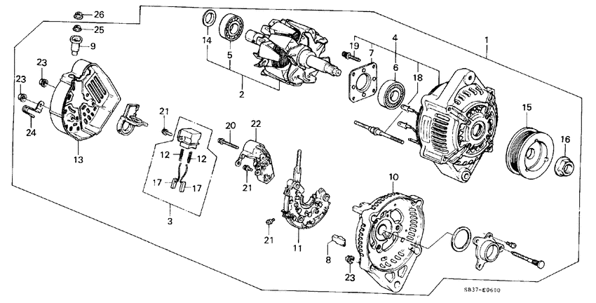 Alternator components