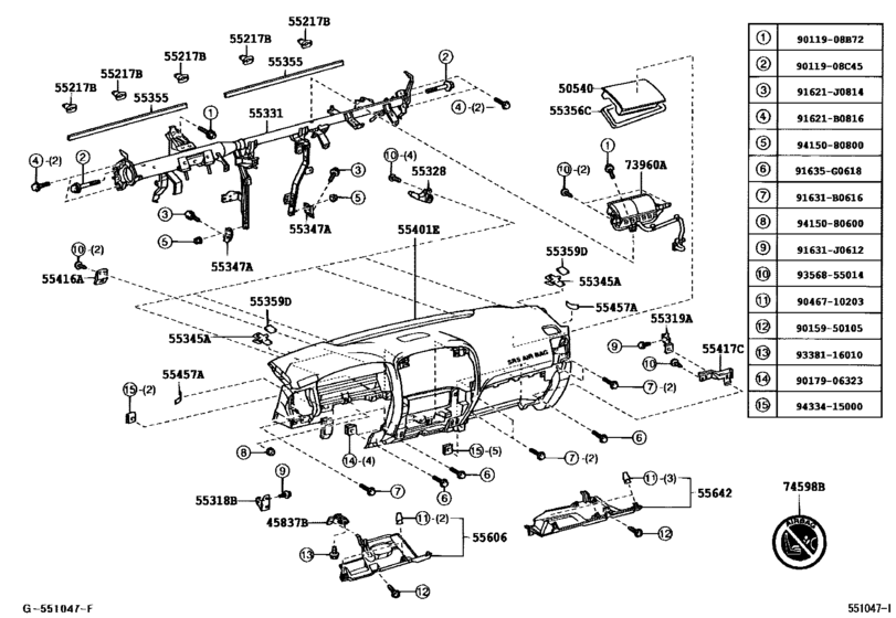Instrument Panel & Glove Compartment