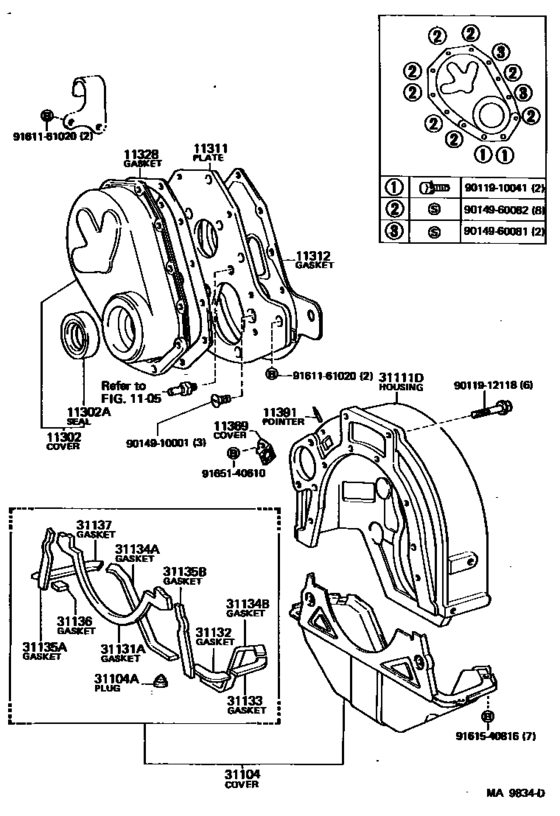 Timing Gear Cover & Rear End Plate