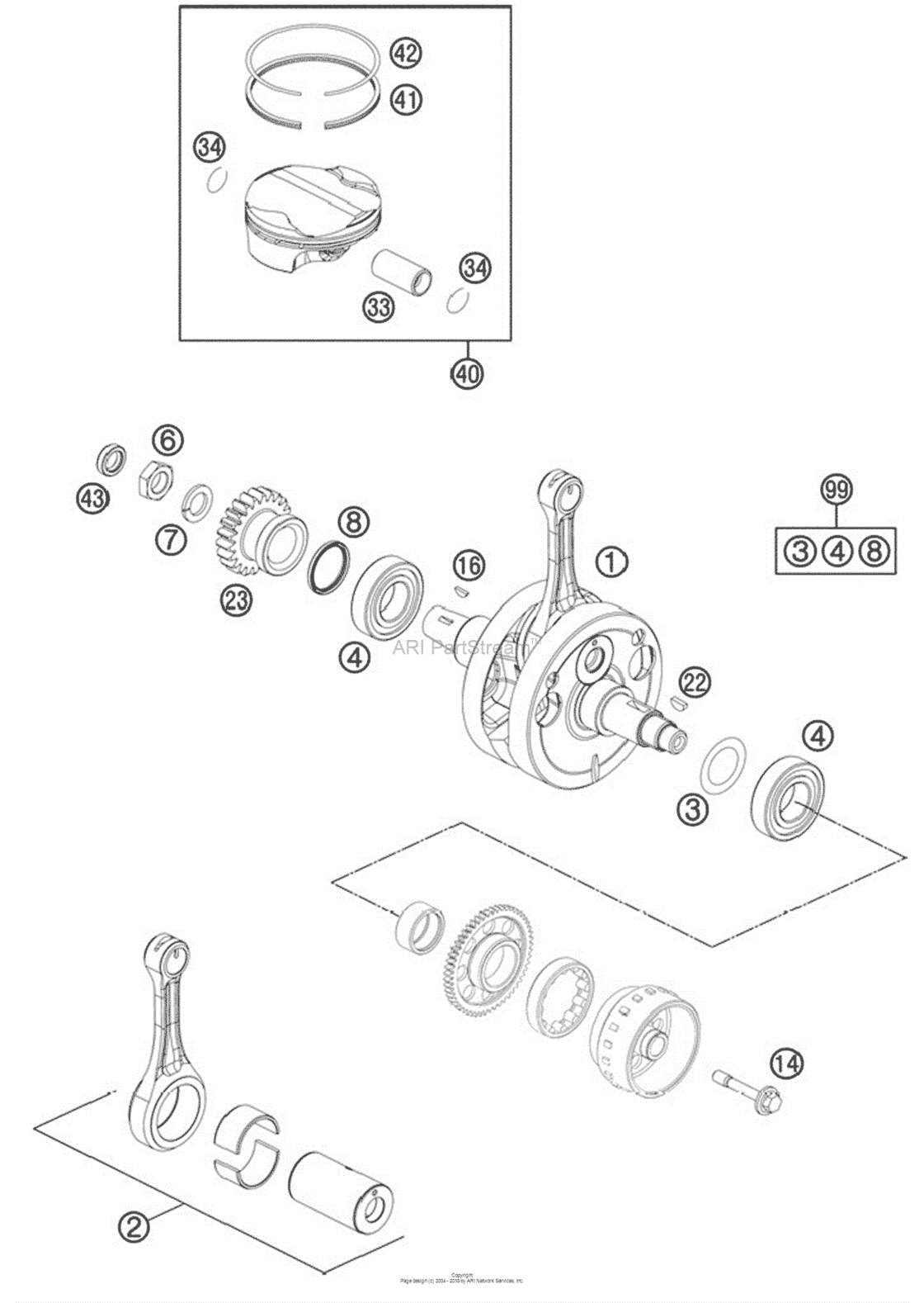 Crankshaft, Piston