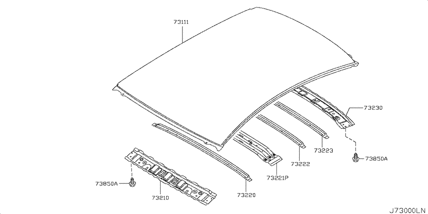 Roof panel & fitting