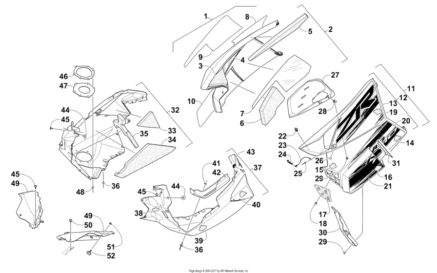 Skid Plate And Side Panel Assembly