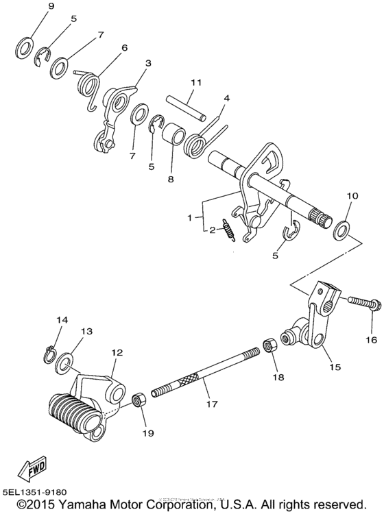 Shift shaft