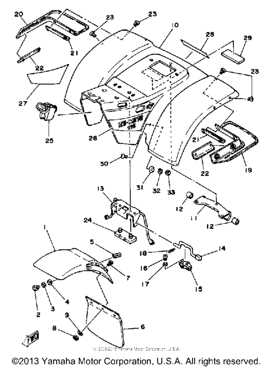 Front fender - rear fender