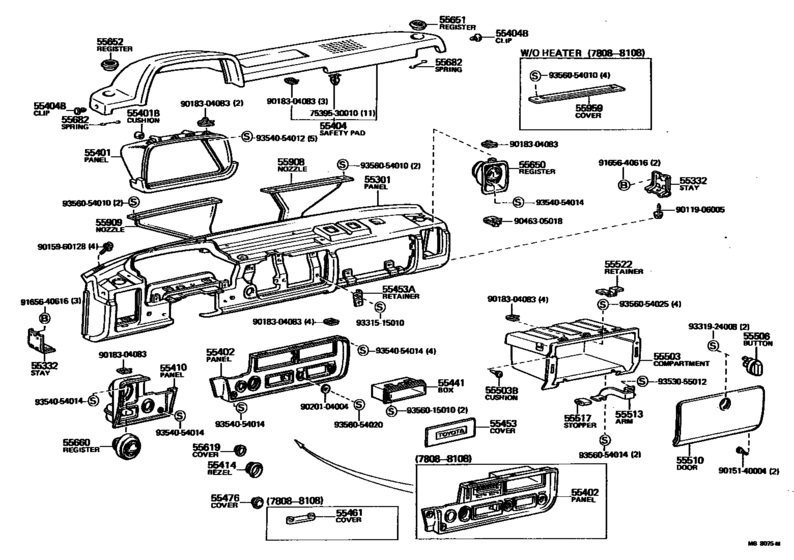 Instrument Panel & Glove Compartment