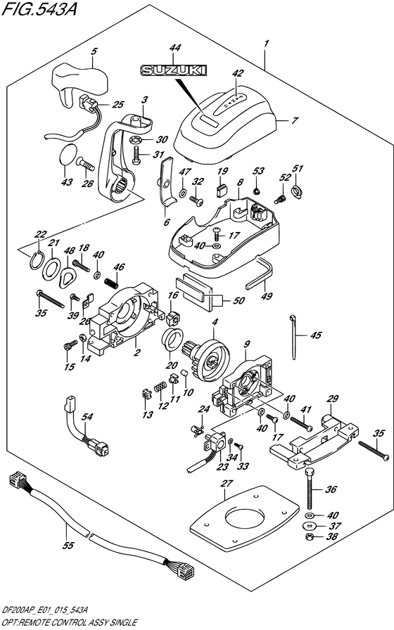 Opt:remote control assy single