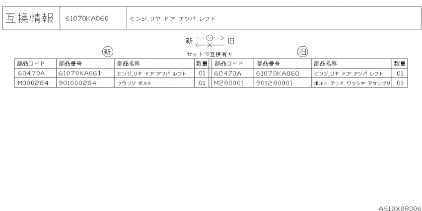 Rear door panel