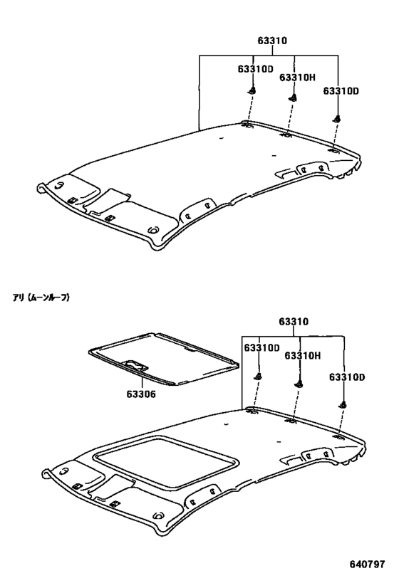 Roof Headlining & Silencer Pad