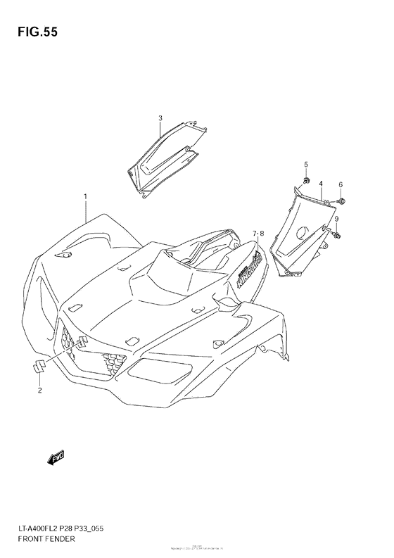 Front Fender (Lt-A400F E33)
