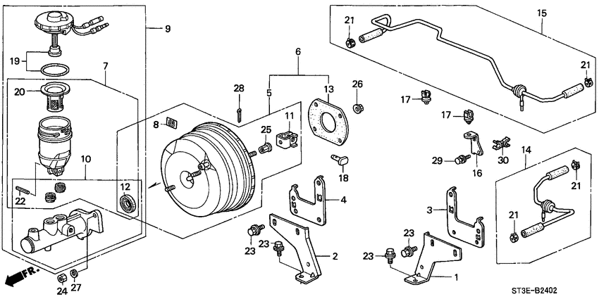Brake master cylinder/ master power
