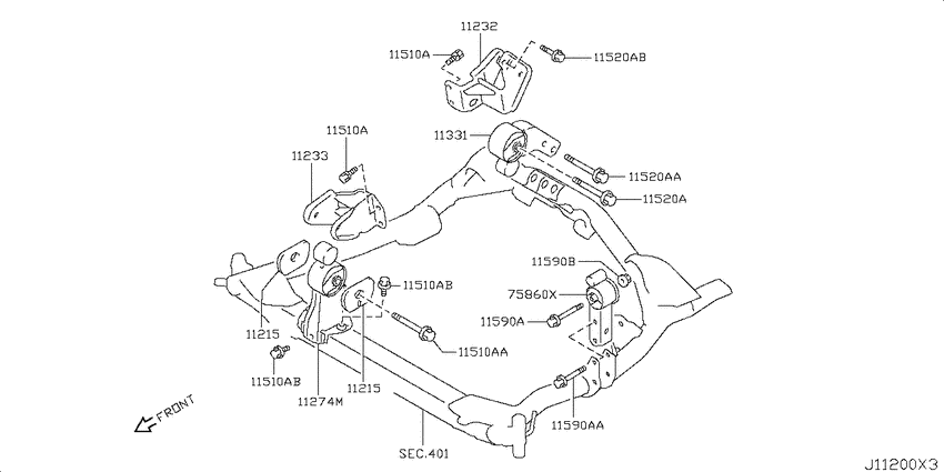 Engine & transmission   mounting