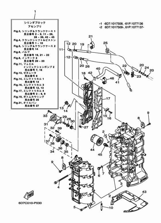 シリンダ & クランクケース 1