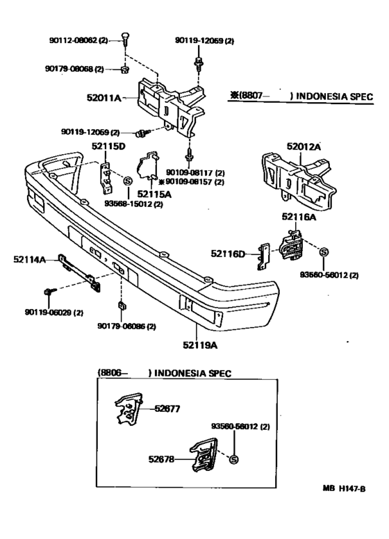 Front Bumper & Bumper Stay
